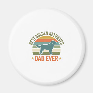 Bästa Golden Retriever Pappa Någonsin Vintage Hund Magnet