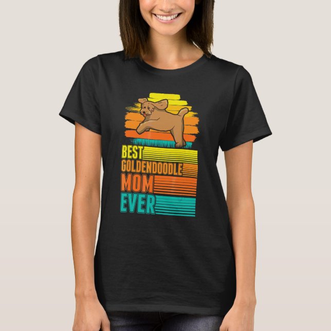 Bästa Goldendoodle-Mamman Någonsin T Shirt (Framsida)