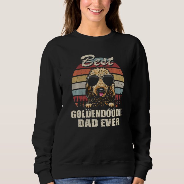 Bästa Goldendoodle Pappa Någonsin Fars Dag Cool T Shirt (Framsida)