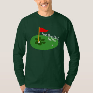 Bästa Golf Älskare Hund Pappa Golf Gift T Shirt