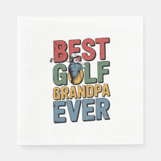 Bästa Golf Grandpa nånsin Pappersservett