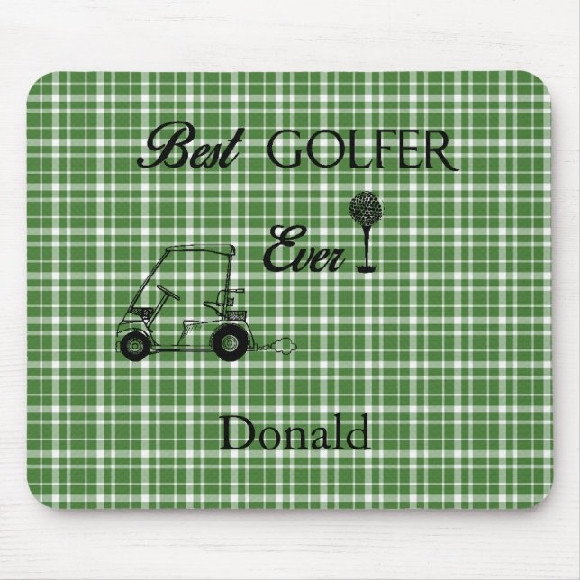 Bästa Golfer Anpassningsbar-musknapp Musmatta (Framsidan)