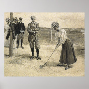 BÄSTA Golfflicka Poster