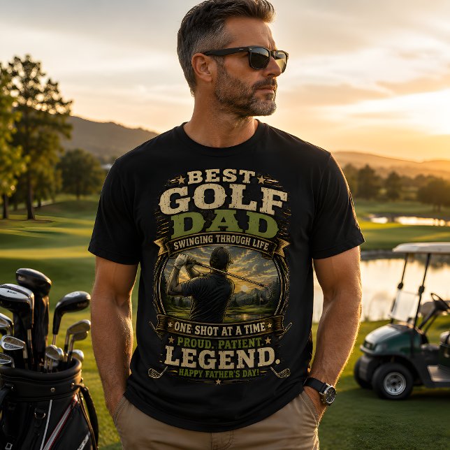 Bästa golfpappa  t shirt (Best gold dad t-shirt)