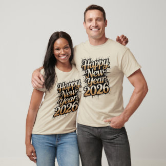 Bästa Gott Nytt År 2026 önskningar för vänner T Shirt