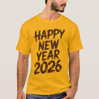 Bästa Gott Nytt År 2026 önskningar för vänner T Shirt