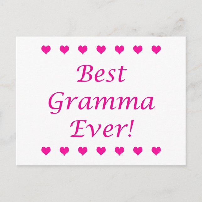 Bästa Gramma någonsin Vykort (Framsida)