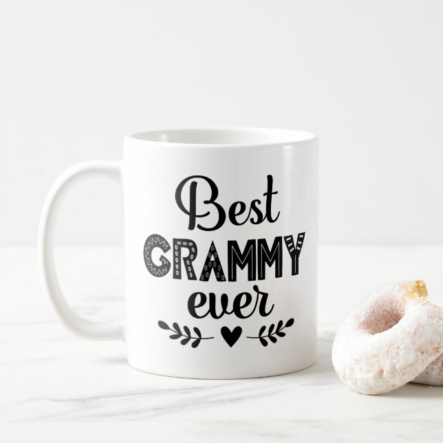 Bästa Grammy någonsin-gåva för mormor Kaffemugg (Med munk)