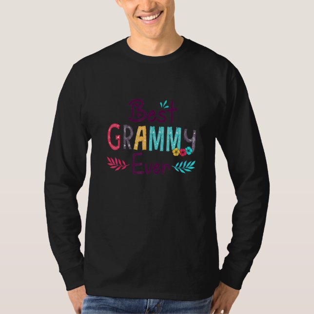 Bästa Grammy någonsin Kvinnor blomstrar, mormor T Shirt (Framsida)