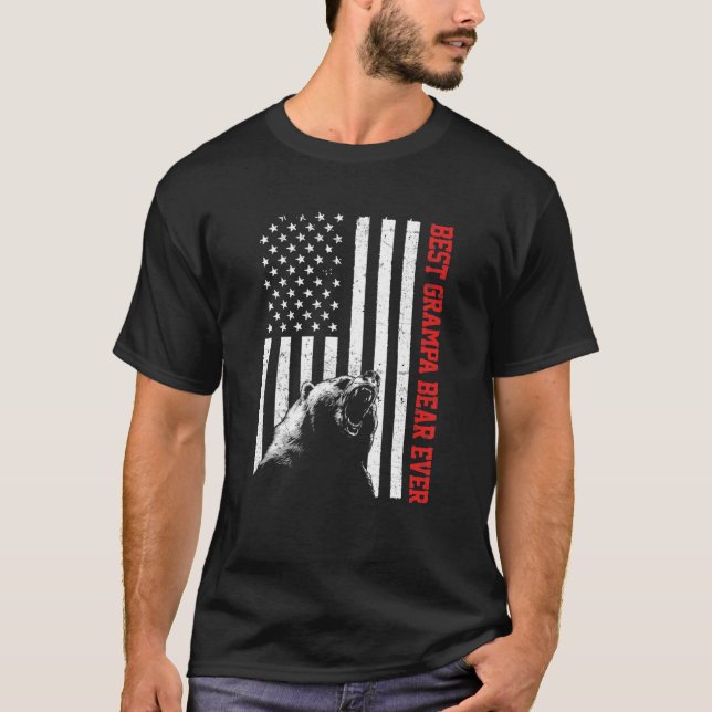 Bästa Grampa Bear någonsin Förenta staterna Americ T Shirt (Framsida)