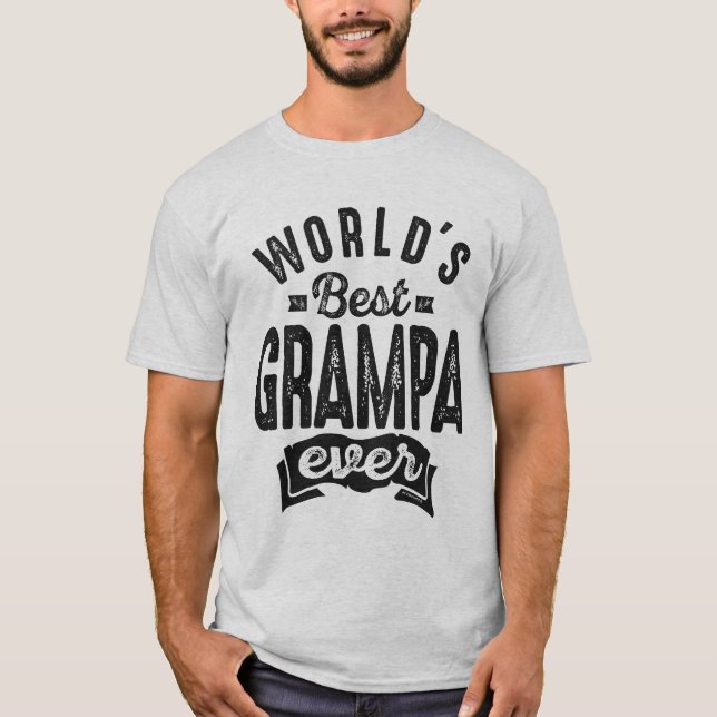 Bästa Grampa-gåvor T Shirt (Framsida)