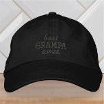 Bästa Grampa någonsin Modern enkel typografi Broderad Keps<br><div class="desc">Bästa Grampa Allenenkel typografi.</div>