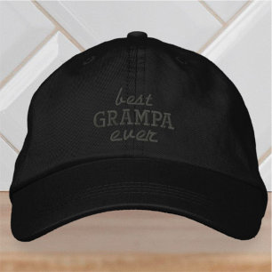 Bästa Grampa någonsin Modern enkel typografi Broderad Keps