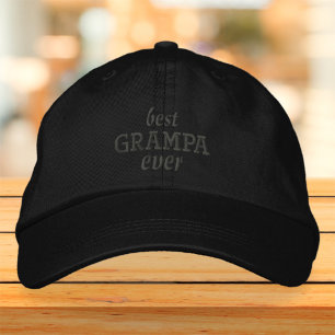 Bästa Grampa någonsin Modern enkel typografi Broderad Keps