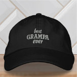 Bästa Grampa någonsin Modern enkel typografi Broderad Keps<br><div class="desc">Bästa Grampa Allenenkel typografi.</div>