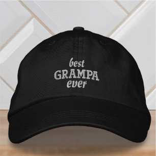 Bästa Grampa någonsin Modern enkel typografi Broderad Keps