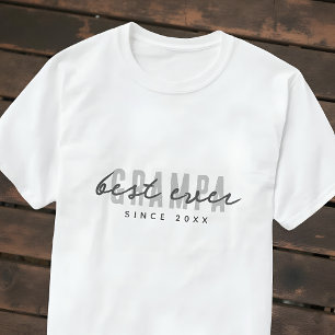 Bästa Grampa sedan 20XX Modern enkel och enkel rab T Shirt