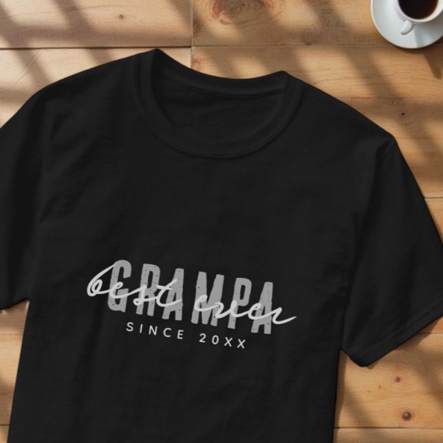 Bästa Grampa sedan 20XX Modern enkel och enkel rab T Shirt (Skapare uppladdad)