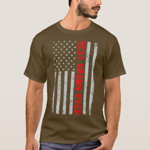Bästa Gramps Alltid funny Fars dag Vintage America T Shirt