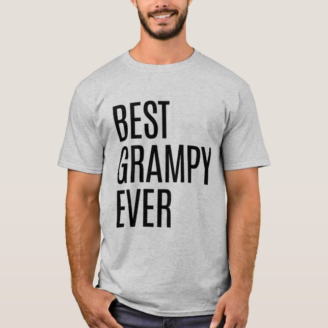 Bästa Grampy Aldrig farfar i Fantastisk T Shirt (Framsida)