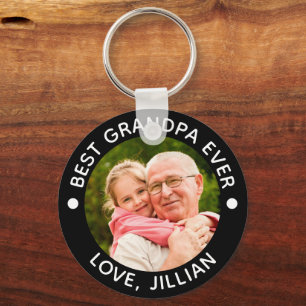 BÄSTA GRANDPA ALDRIG Photo Personlig Nyckelring