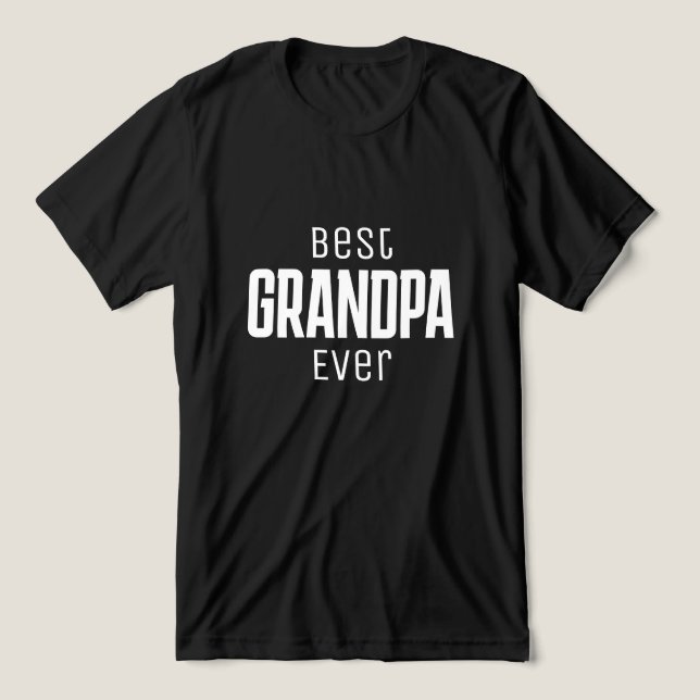 Bästa Grandpa All Personlig-skript T Shirt (Design Framsida)