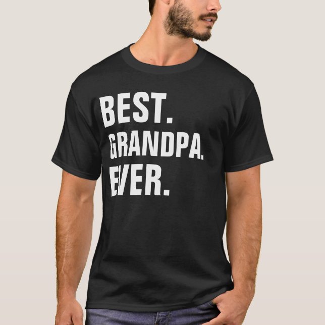 BÄSTA GRANDPA ALLT T-SHIRT (Framsida)