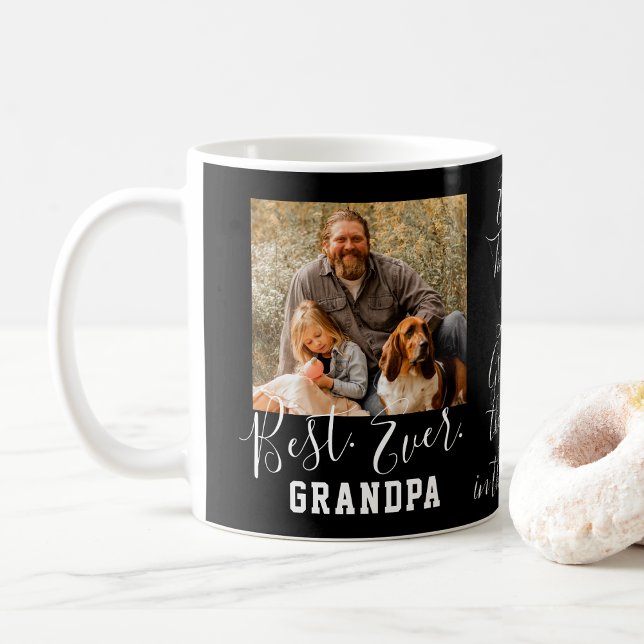 BÄSTA GRANDPA VARJE Anpassningsbar Foto Fars dag Kaffemugg (Skapare uppladdad)
