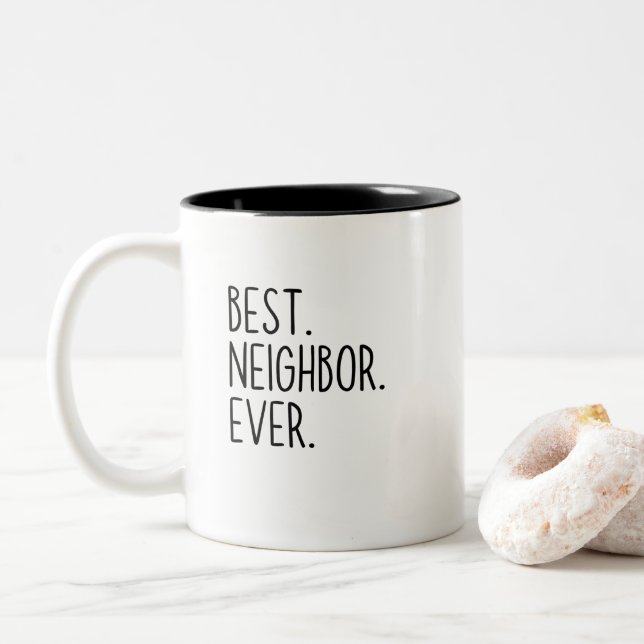 bästa granne någonsin Två-Tonad mugg (Med munk)