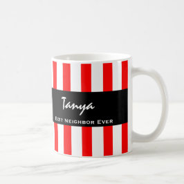 Bästa GRANNOR någonsin RED-Rand-eget namn V05 Kaffemugg