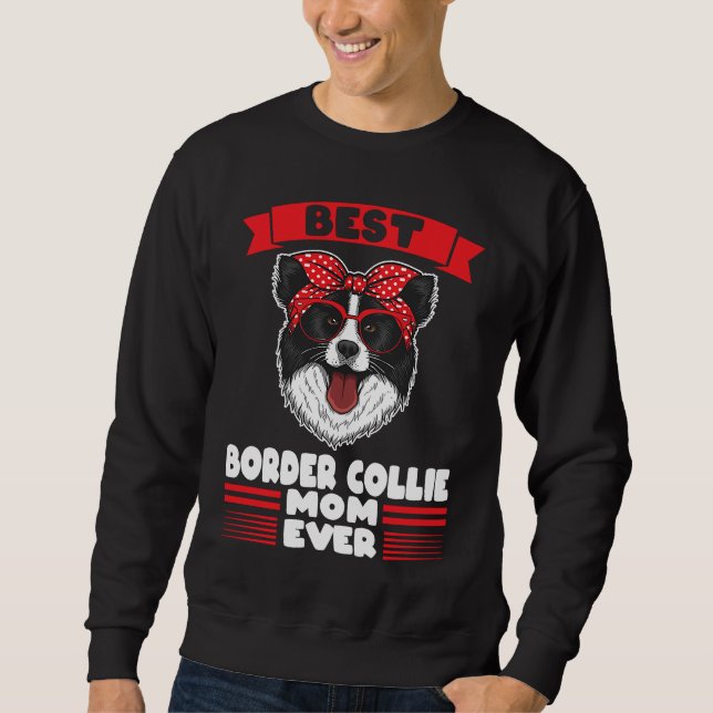 Bästa Gräns Collie Mamma någonsin Gräns Collie Mam Lång Ärmad Tröja (Framsida)