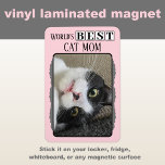 Bästa grått för lägg till bild rosa i mamma magnet<br><div class="desc">Fira den rena katten mamma i ditt liv med den här vackra fotomagneten! En must-have för alla djurälskare, denna vinyllaminerade magnet är ett sött sätt att visa upp ditt favoritögonblick i kattunge. Vare sig det gäller kylskåp, skåp eller magneter yta är det ett roligt och snyggt sätt att behålla de...</div>