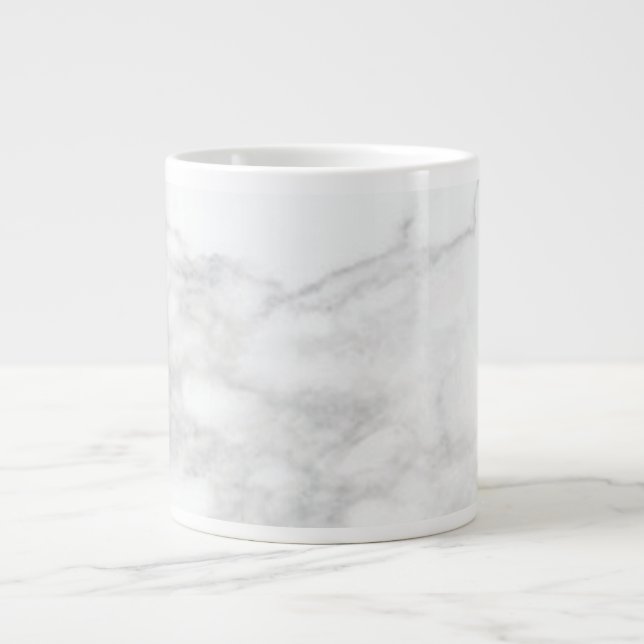 Bästa grått marble stone Specialty Mugg Jumbo Mugg (Framsidan)