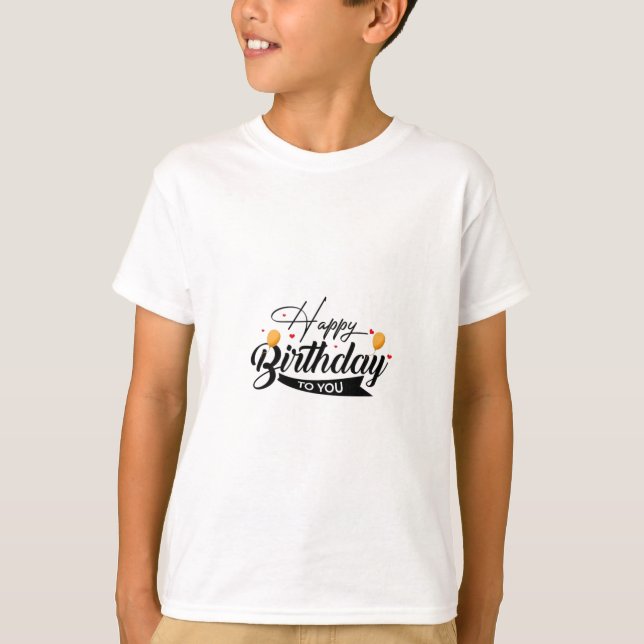 Bästa grattis på födelsedagen t shirt (Framsida)