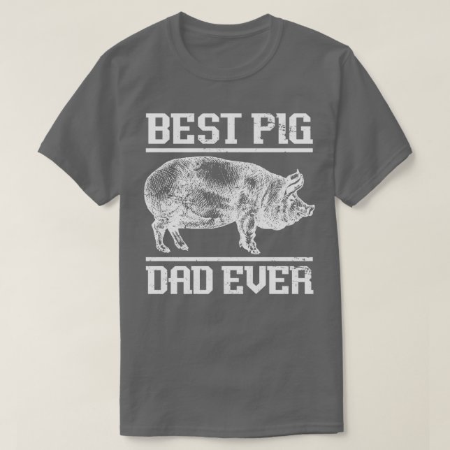 Bästa Gris Pappa någonsin Gris T Shirt (Design framsida)