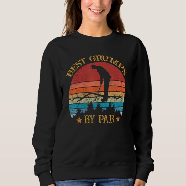 Bästa grummor efter päron Fars dag Golfing T Shirt (Framsida)