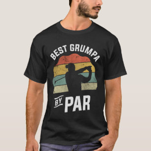 Bästa grumpa per pärla Golf Golfer Golfing Fars da T Shirt