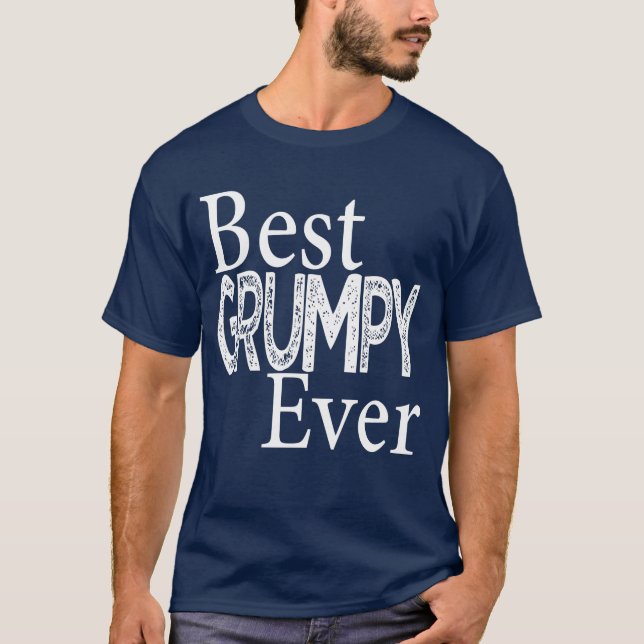 Bästa grumpy någonsin, Fars dag Gift T Shirt (Framsida)