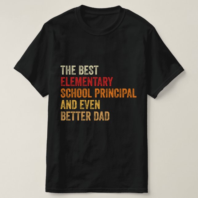 Bästa grundskolans huvudstad och till och med resu t shirt (Design framsida)