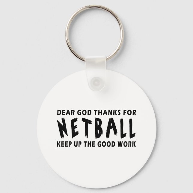 Bästa Gud tack för Netball Nyckelring (Framsida)