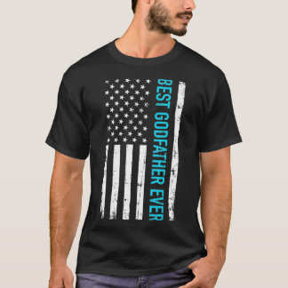 Bästa gudfader i USA-flagga T Shirt