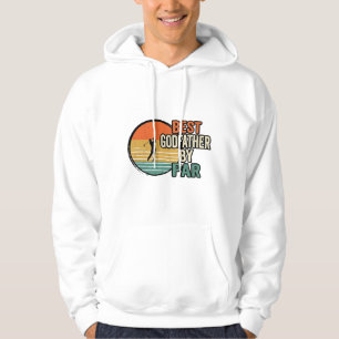 Bästa gudfarbror av Par Vintage Golf Vector Design Hoodie