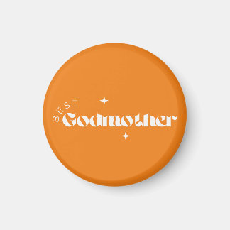 Bästa Gudmor Kort (Senap Bakgrund) Magnet
