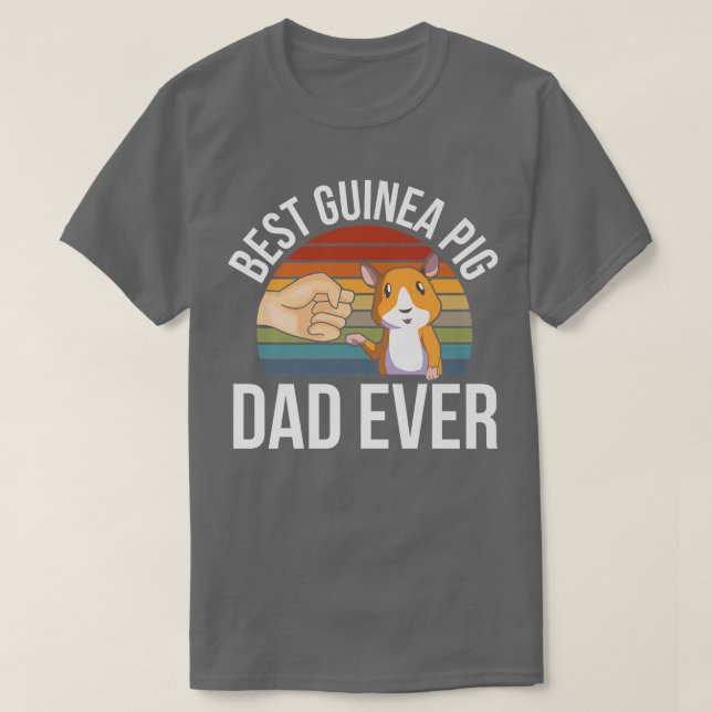 Bästa Guinea Gris Pappa någonsin T Shirt (Design framsida)