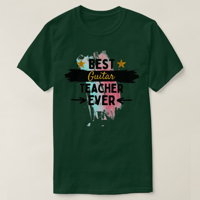Bästa guitar-lärare någonsin 1 t shirt (Design framsida)