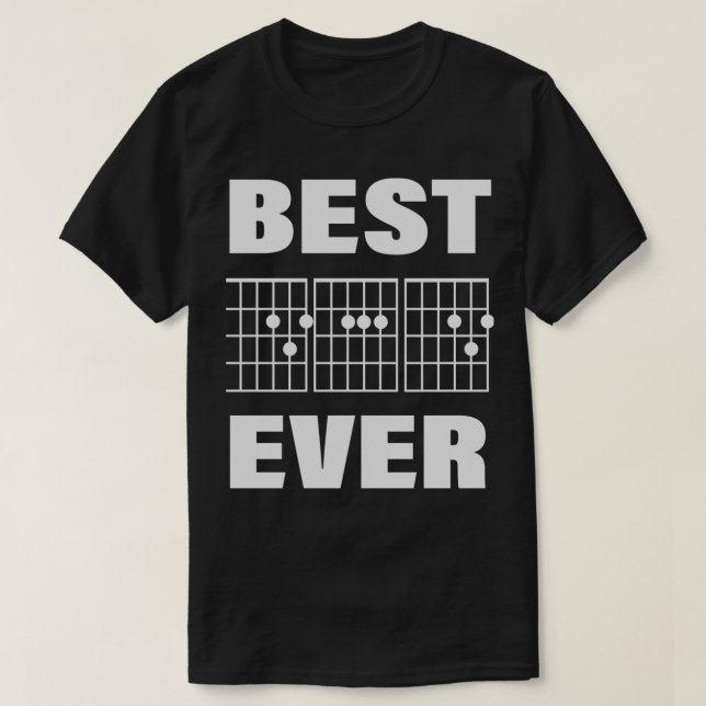 Bästa Guitar Pappa någonsin - nyfiken Guitar-gåva  T Shirt (Design framsida)