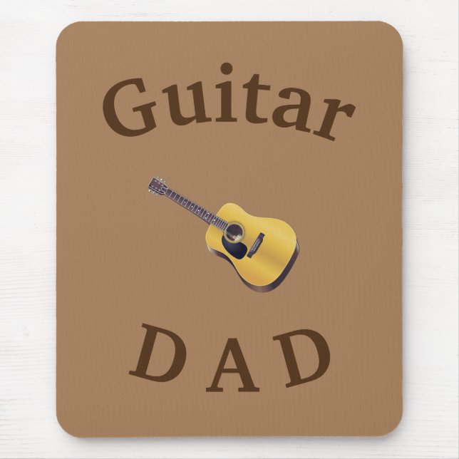 Bästa "GUITAR PAPPA" någonsin! Pappor Acoustical G Musmatta (Framsidan)