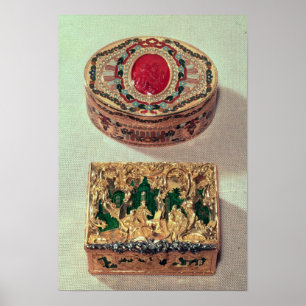 Bästa: Guld- snuffbox som läggas in med olika Poster