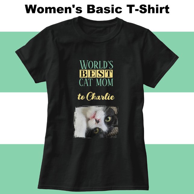 Bästa gulten för katter mamma-fotot lägga till nam t shirt (Skapare uppladdad)