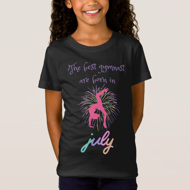 Bästa gymnast är född i juli T-Shirt (Framsida)